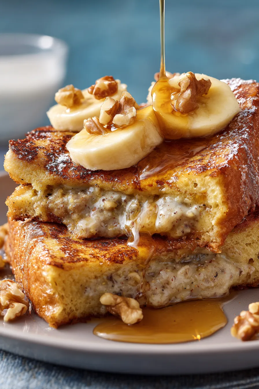 Brioche French Toast Slices Walnuts