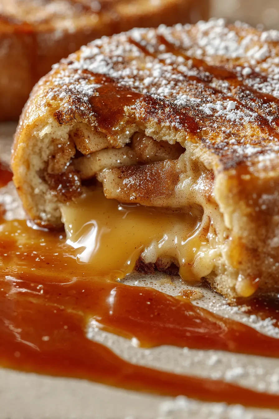 Caramel Apple Pie French Toast stacked