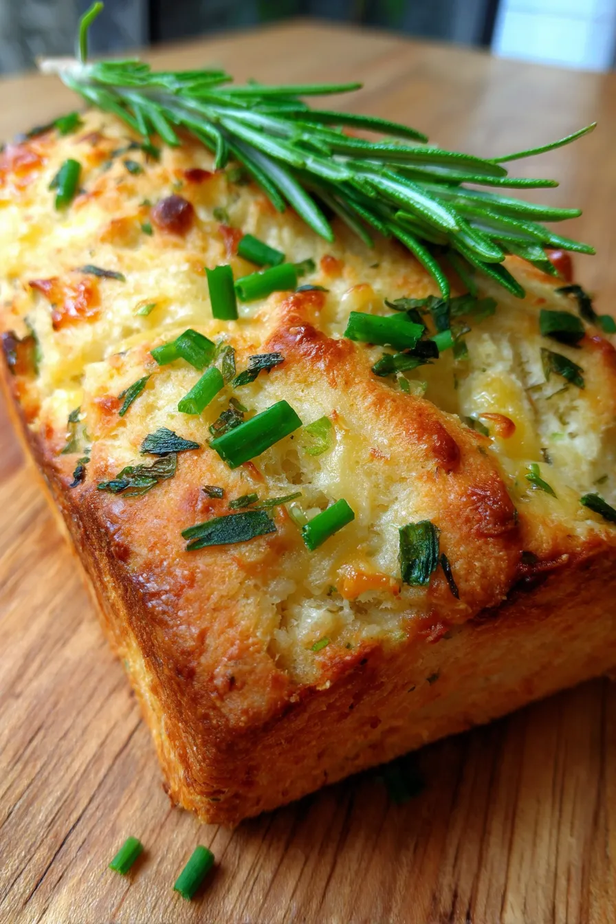 Cheddar and Herb Soda Bread (No Yeast)-warm-with-butter-rustic