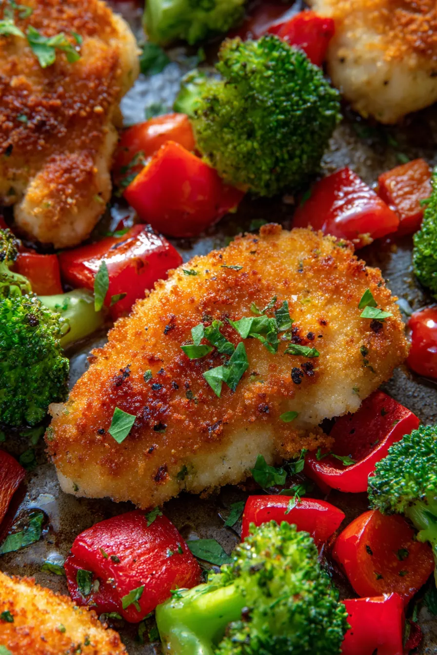 Chicken and Veggies-roasted-golden