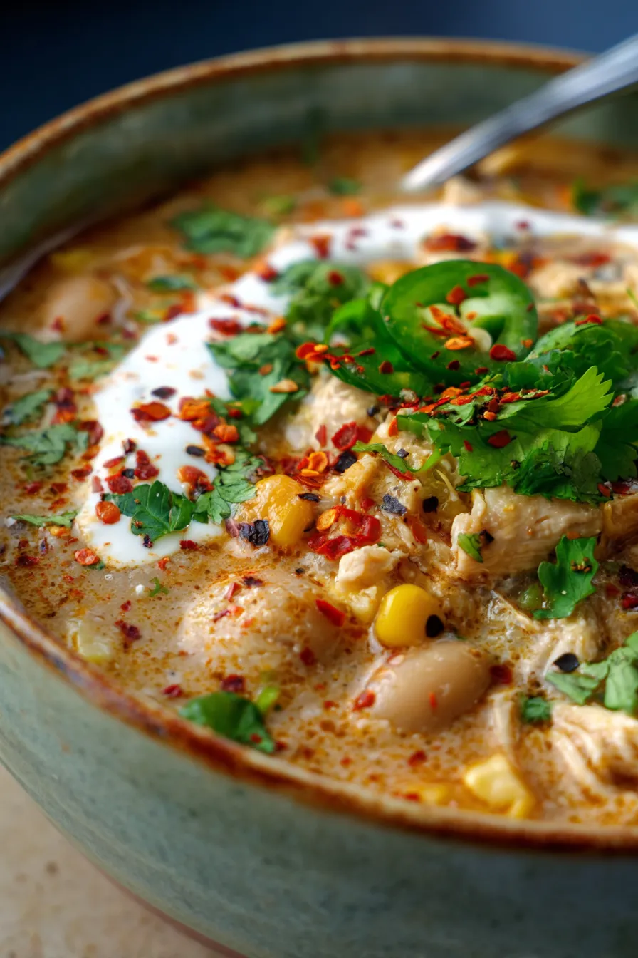 chicken chili vibrant texture