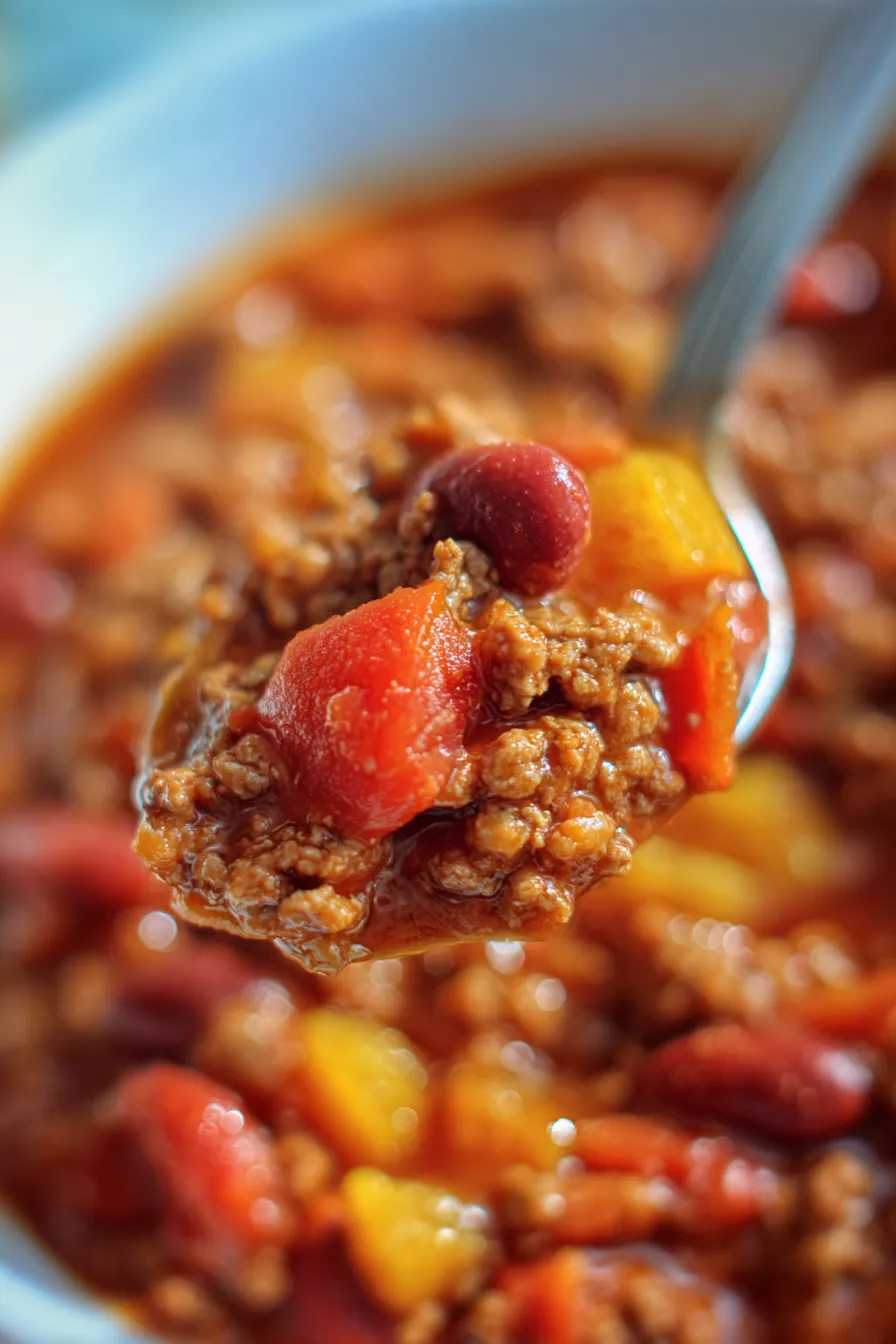 Chili ingredients setup