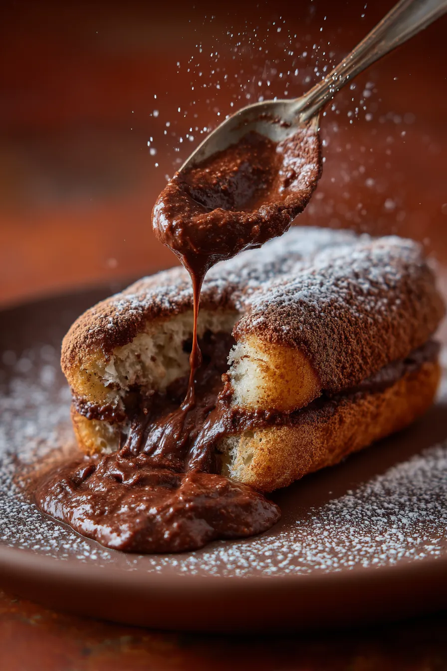 Chocolate Hazelnut Tiramisu layered dessert