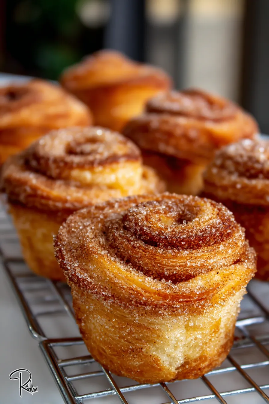 Cinnamon Cruffins-closeup-texture
