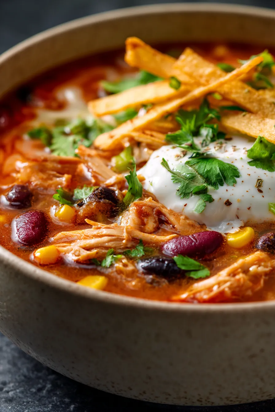 Cozy Chicken Enchilada Soup for Family Dinner Nights-ingredients-overhead