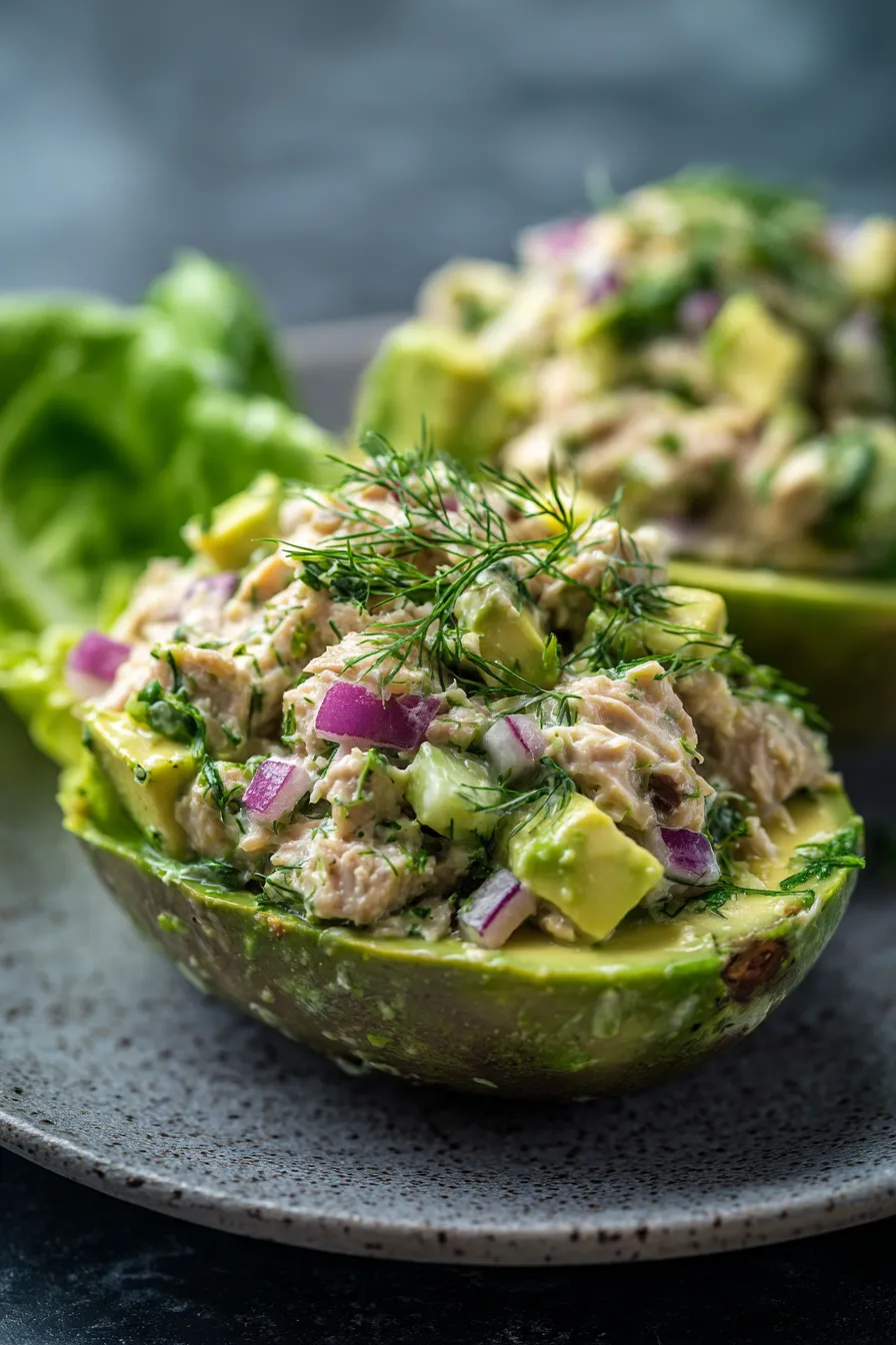 creamy avocado tuna mash texture