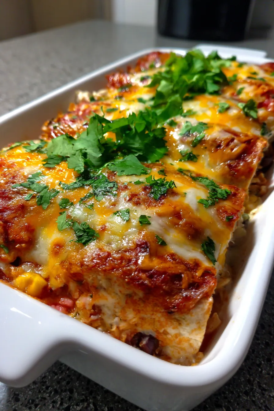Easy Chicken Burrito Casserole (One Pan)-ingredients-prep