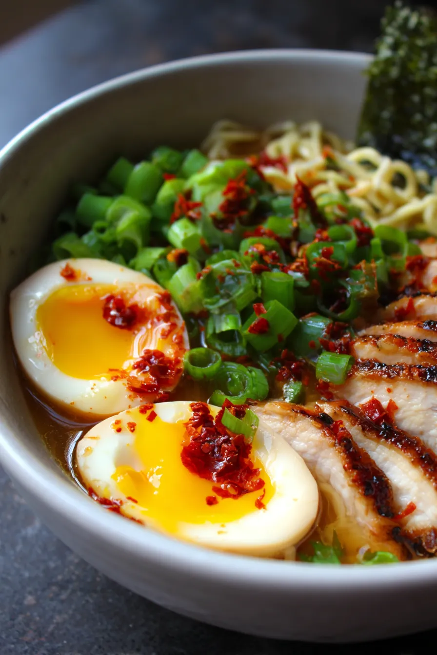 Easy Chicken Ramen for a Simple Weeknight Dinner-steaming-bowl