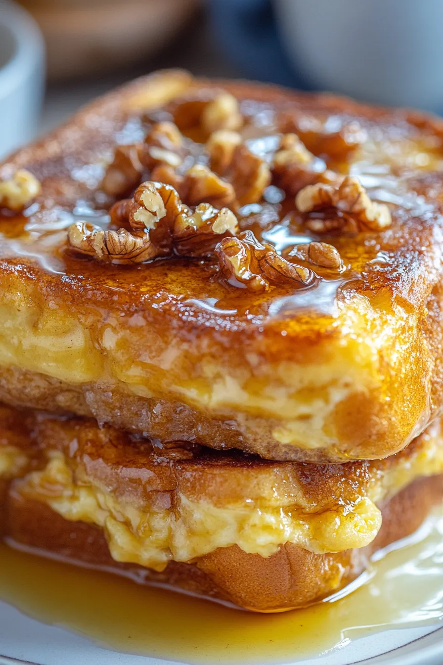 French Toast with Honey Butter & Walnuts-ingredients-flatlay