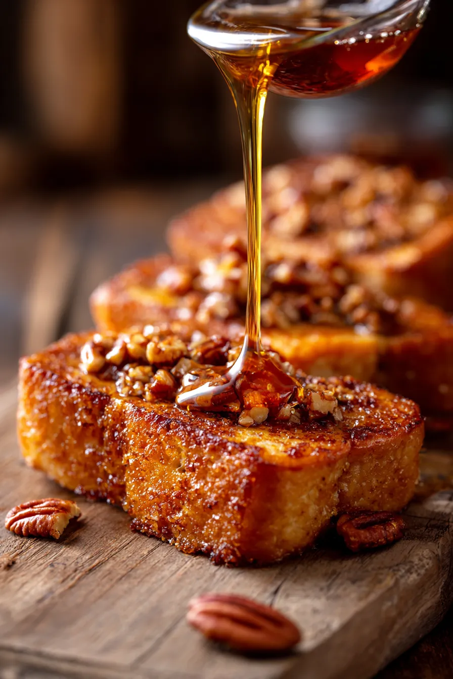 French Toast with Maple Pecan Crunch-ingredients-scattered