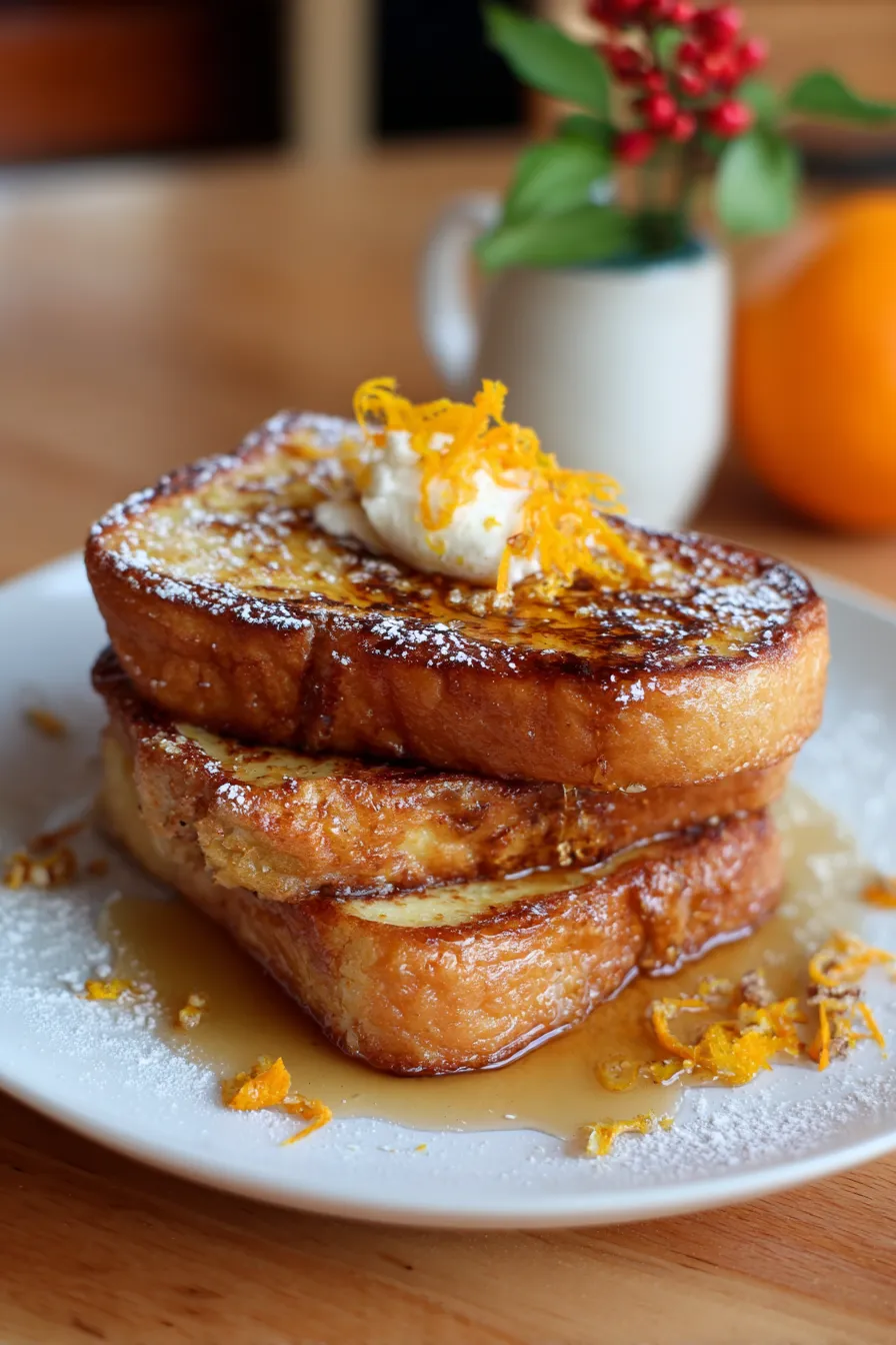 French Toast with Orange Zest & Vanilla-brunch-spread