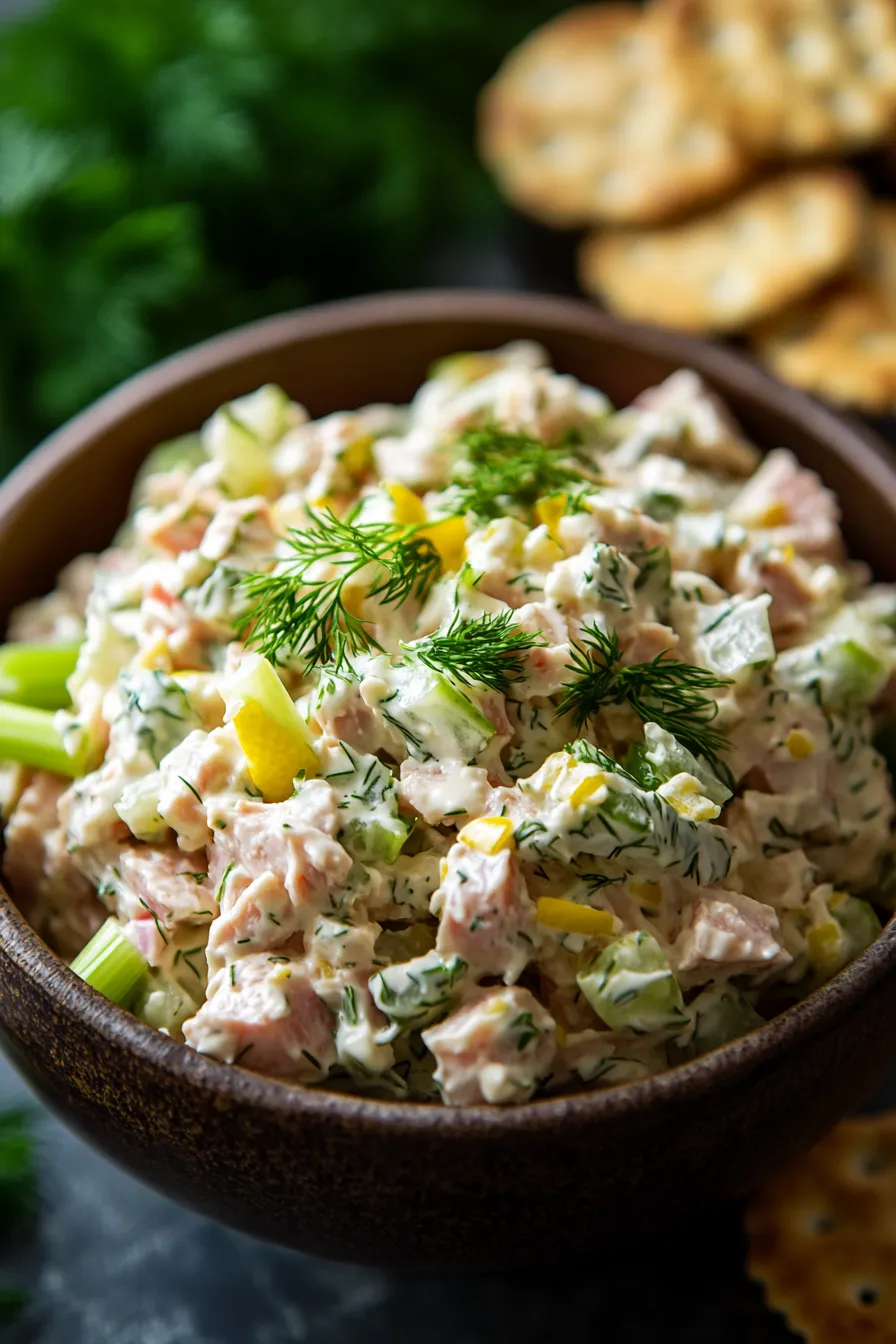 Fresh dill tuna salad