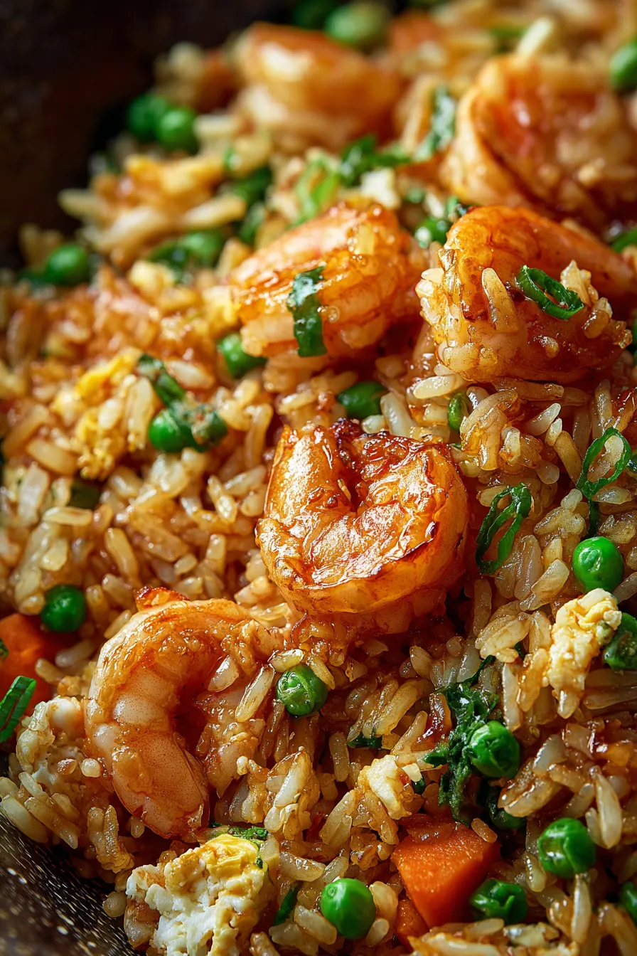 Fried rice ingredients prep board