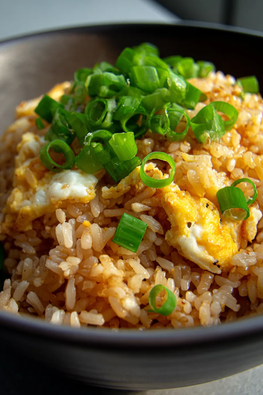 Fried Rice with Scrambled Eggs & Cheese-ingredients-fresh