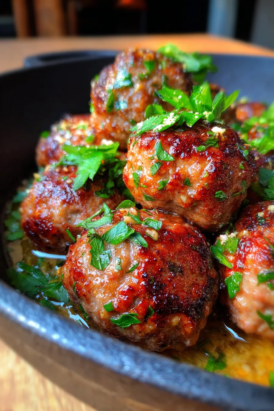 Garlic Butter Meatballs-dinner-plate