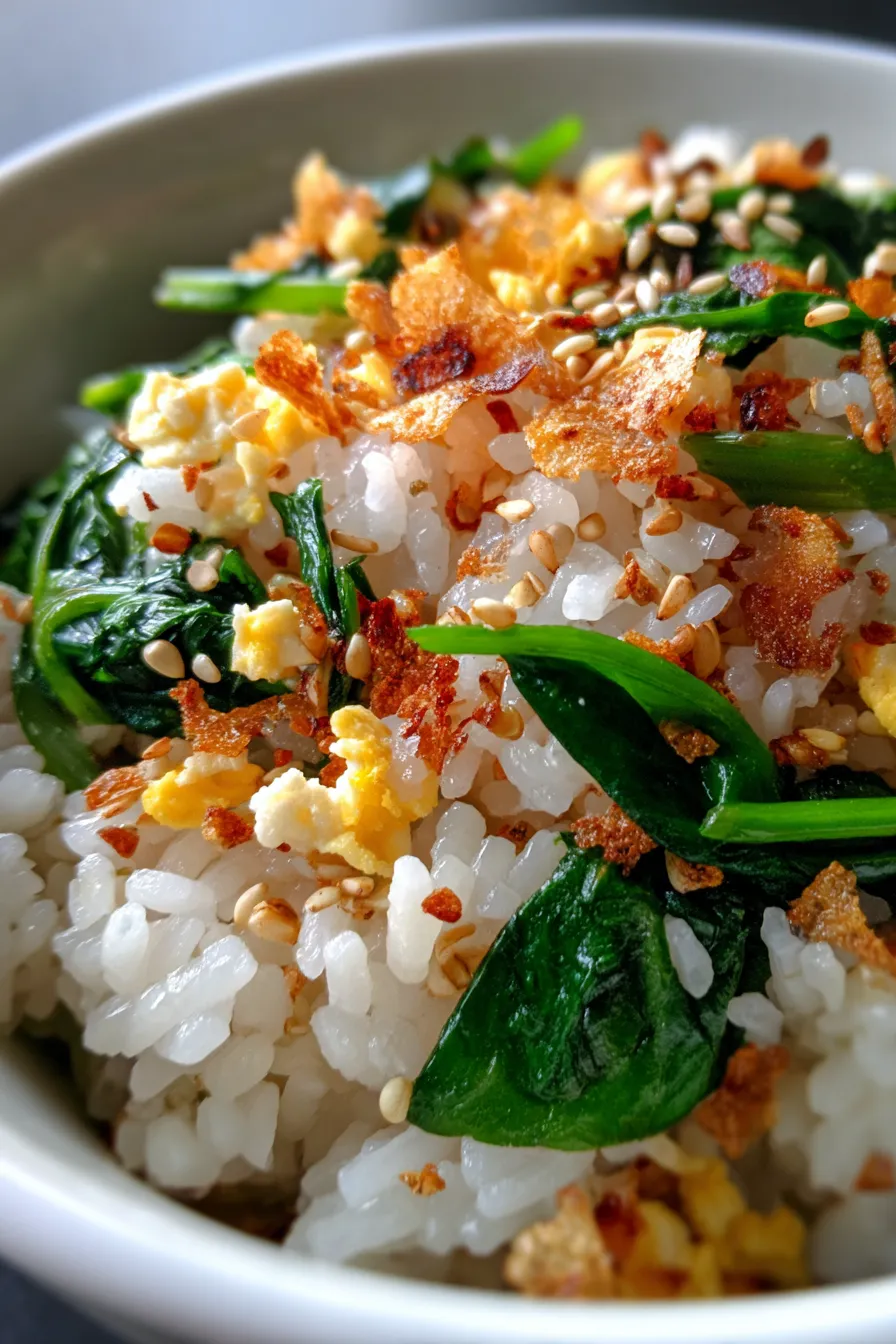 garlic fried rice texture closeup