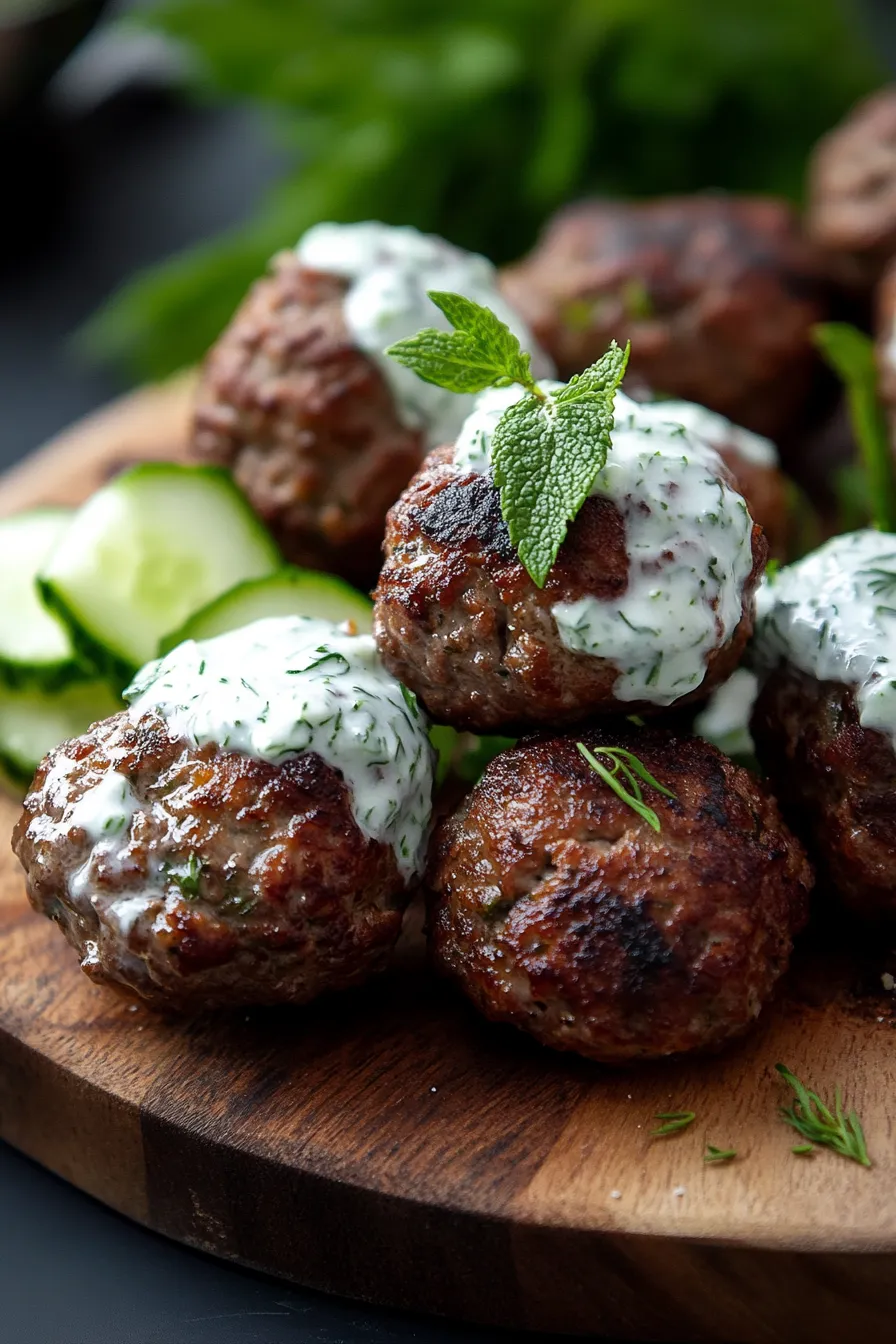 Greek Meatballs-dinner-table-setting