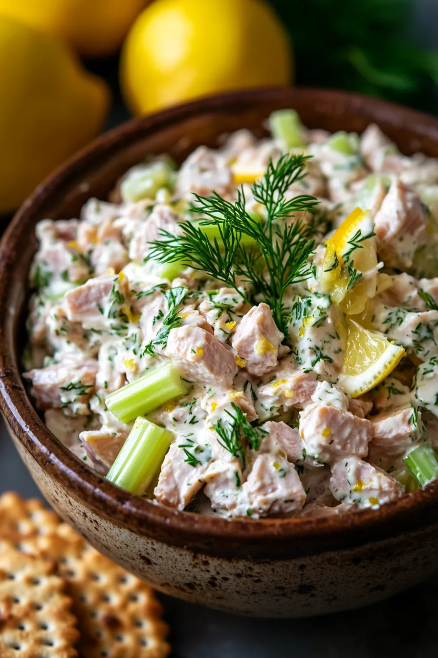 Healthy tuna salad bowl