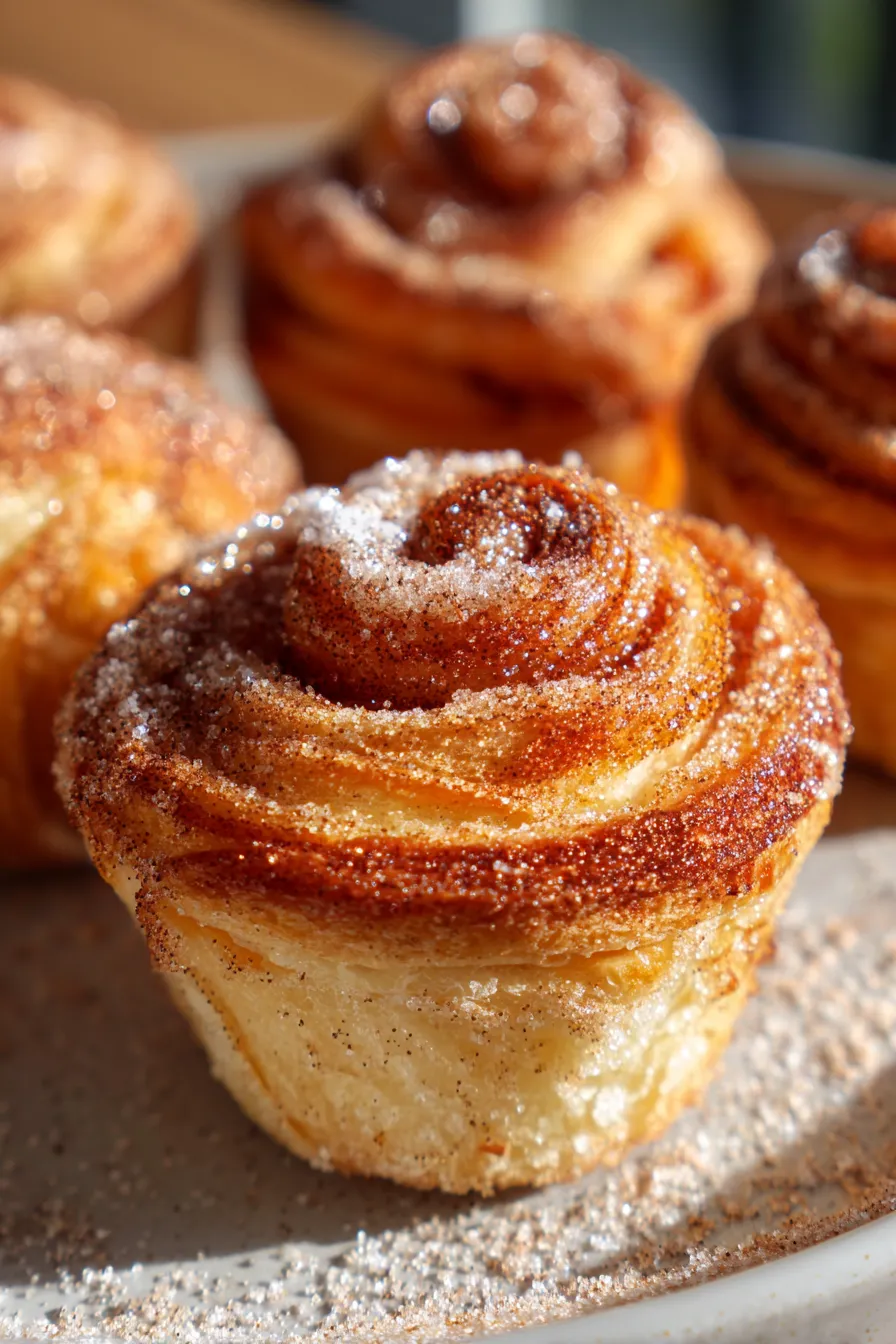 Homemade Cruffins-cinnamon-sugar-dusted