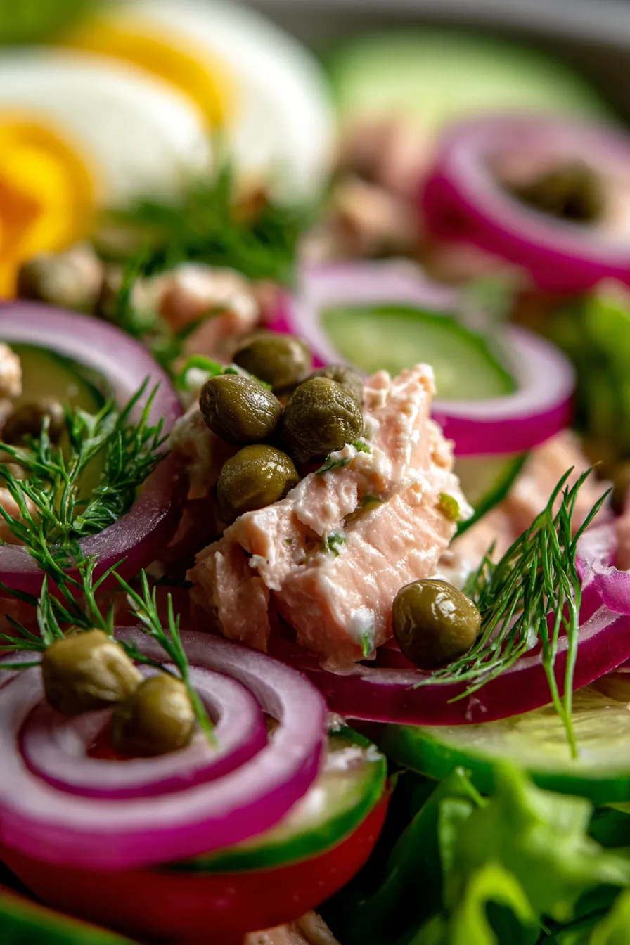 Homemade Tuna Salad with dill