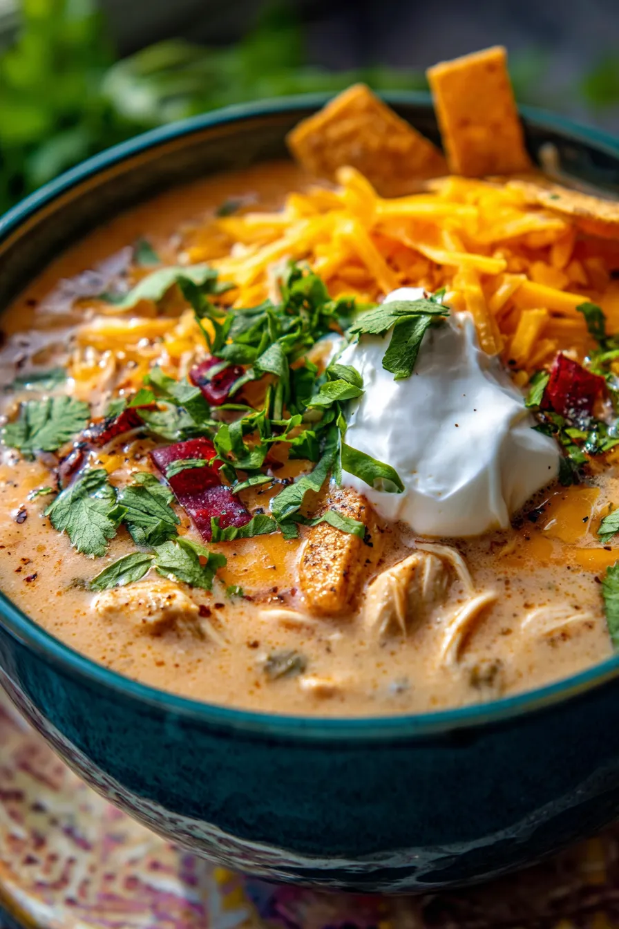 ingredients for creamy chicken enchilada soup prep