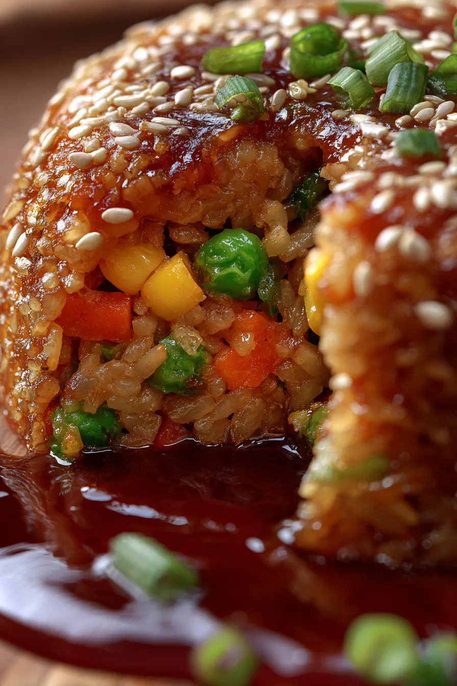 Ingredients for veggie fried rice on board