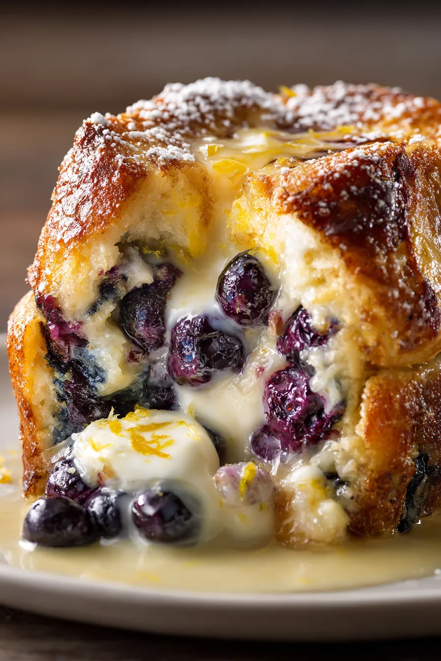 Lemon zest and fresh blueberries bowl