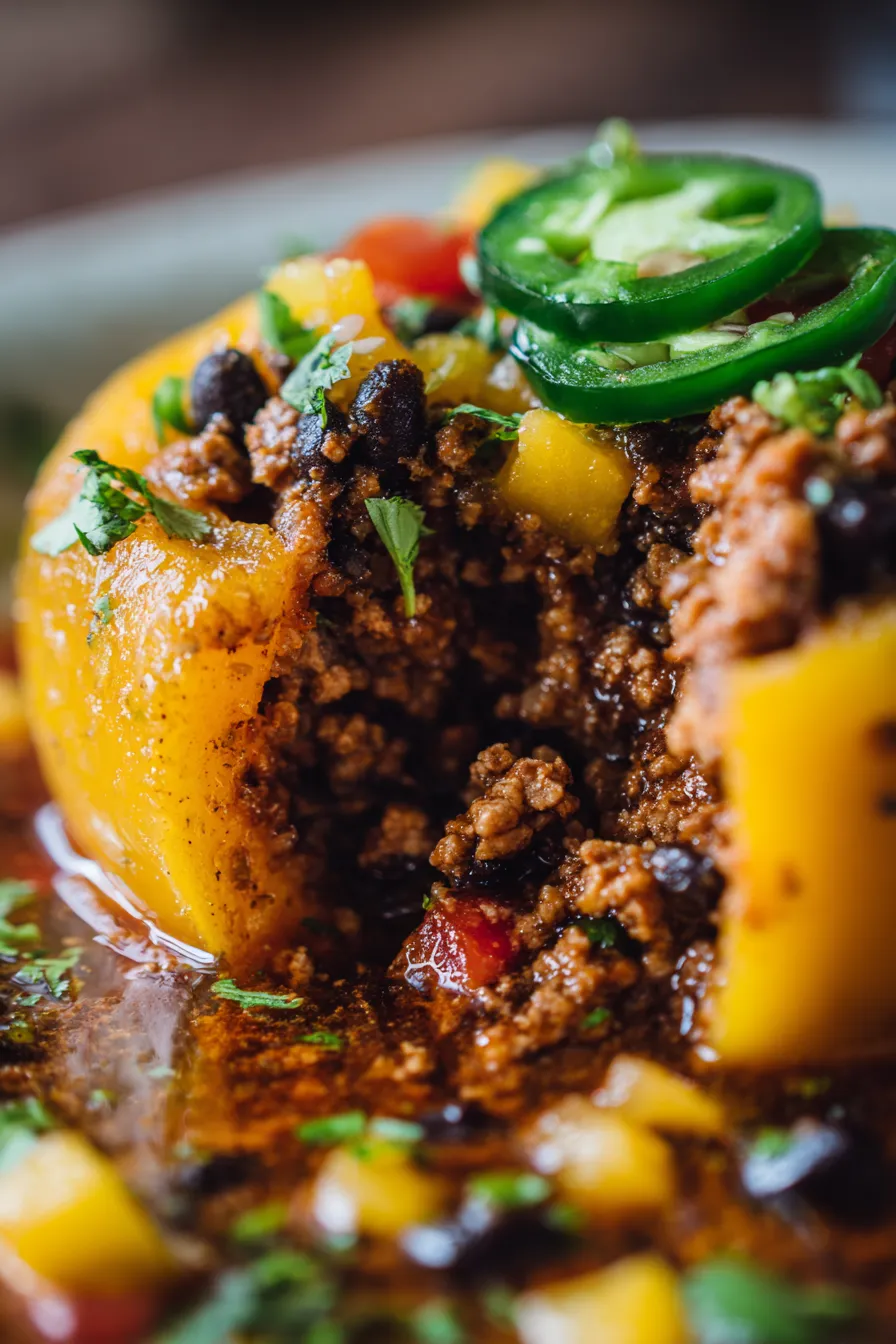 Mango Jalapeño Chili bowl overhead