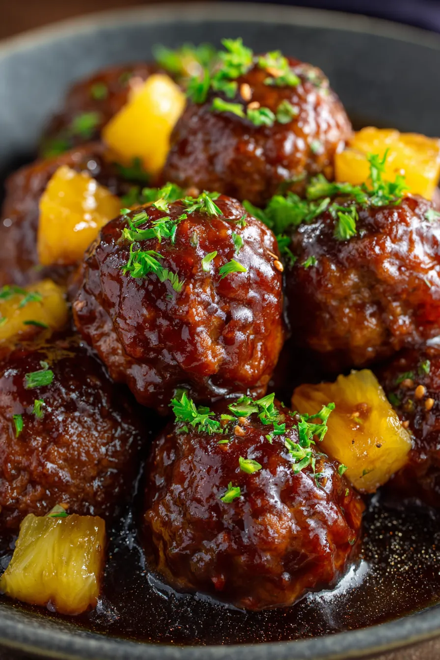 meatballs serving dish close up