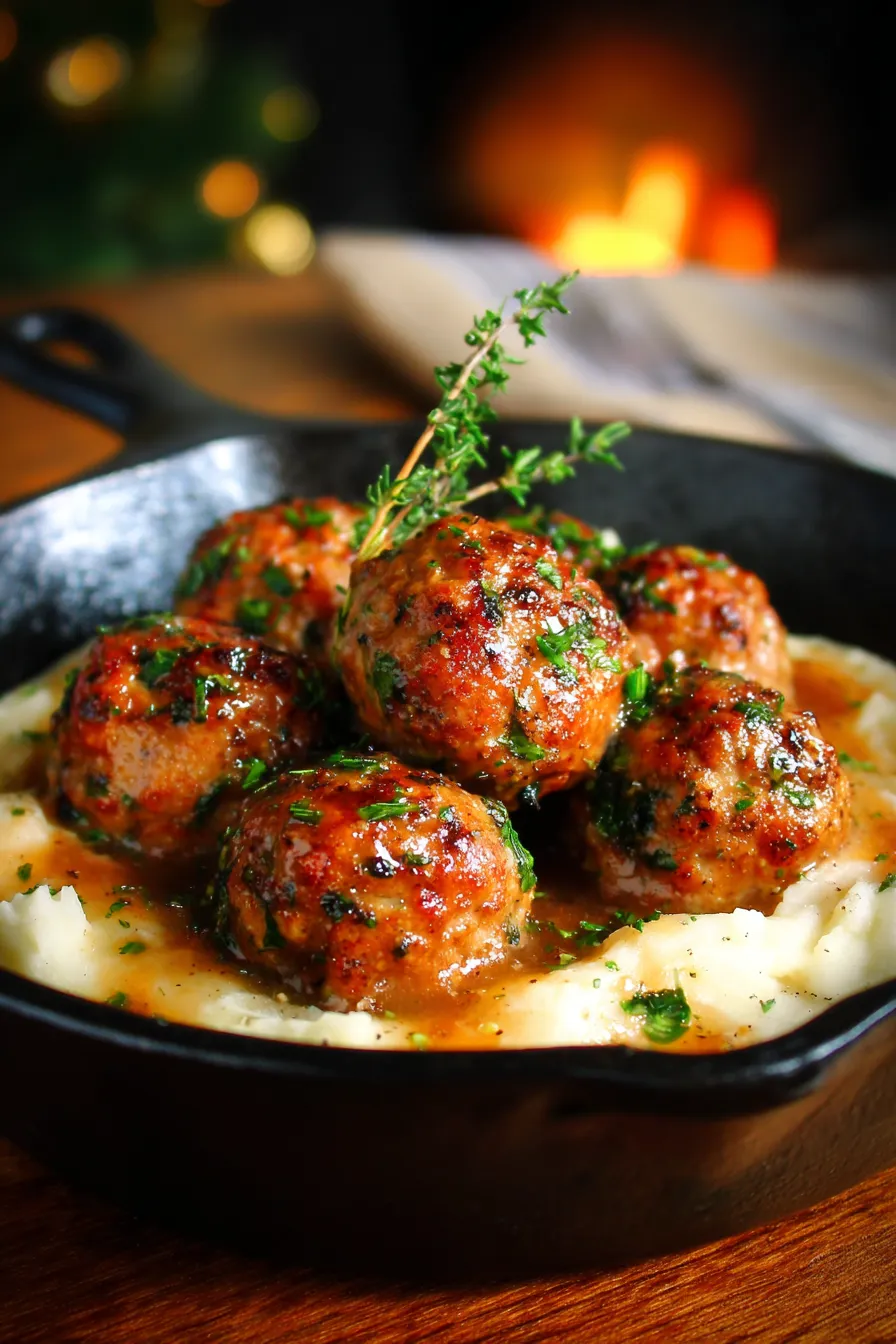 Meatballs with Apple Cider Gravy-ingredients
