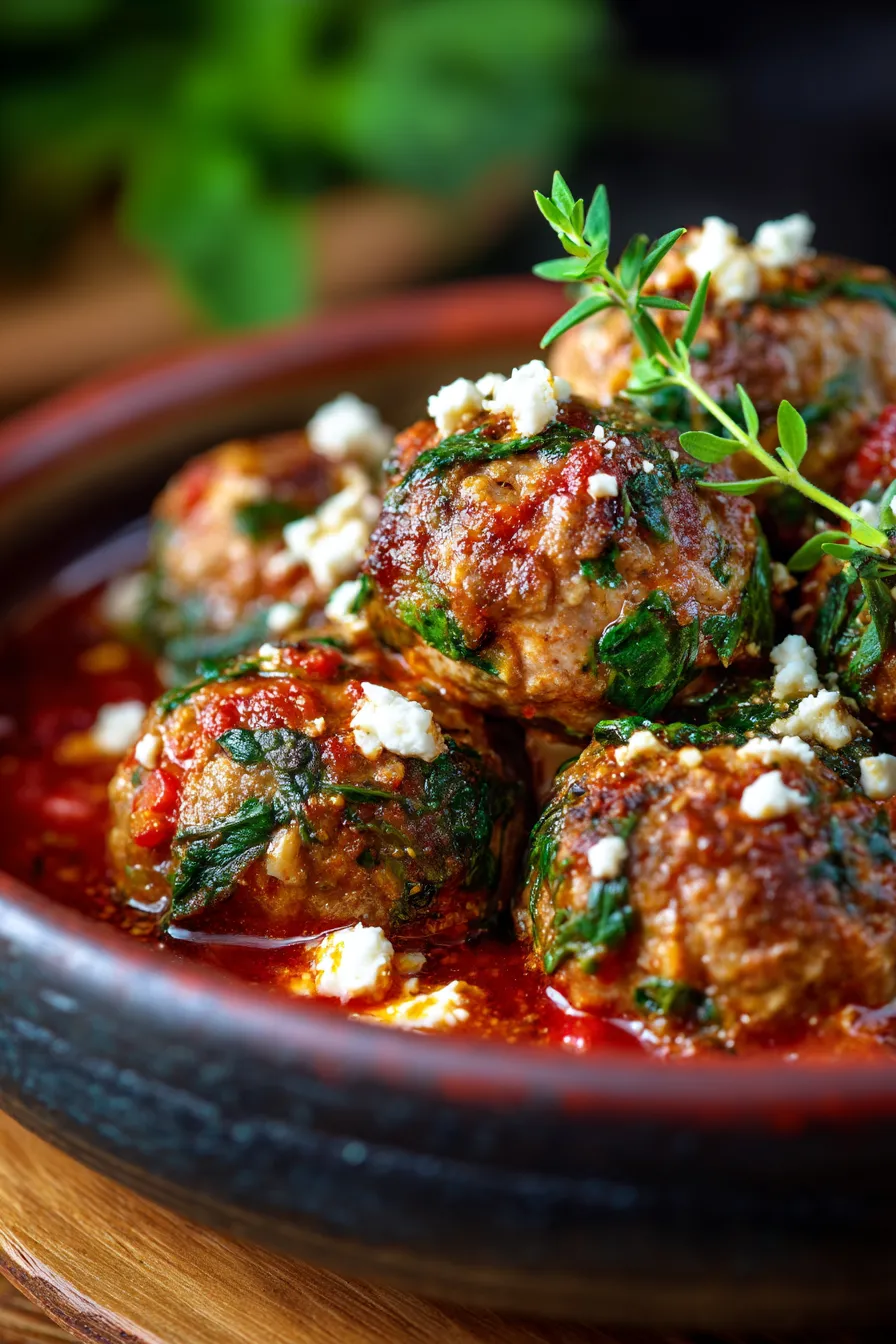 Meatballs with Spinach & Feta-ingredients-fresh