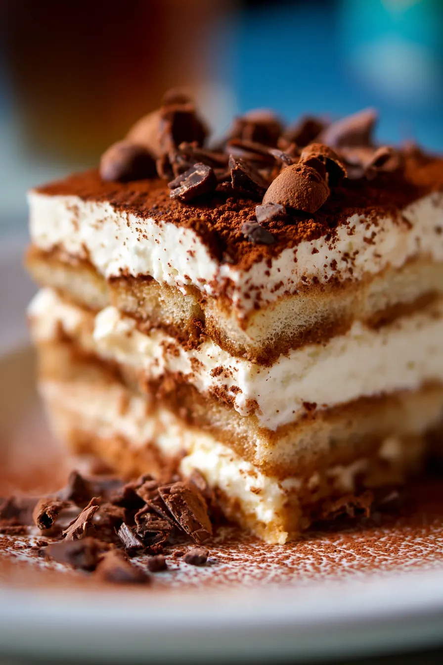 Mocha Espresso Tiramisu-serving-slice