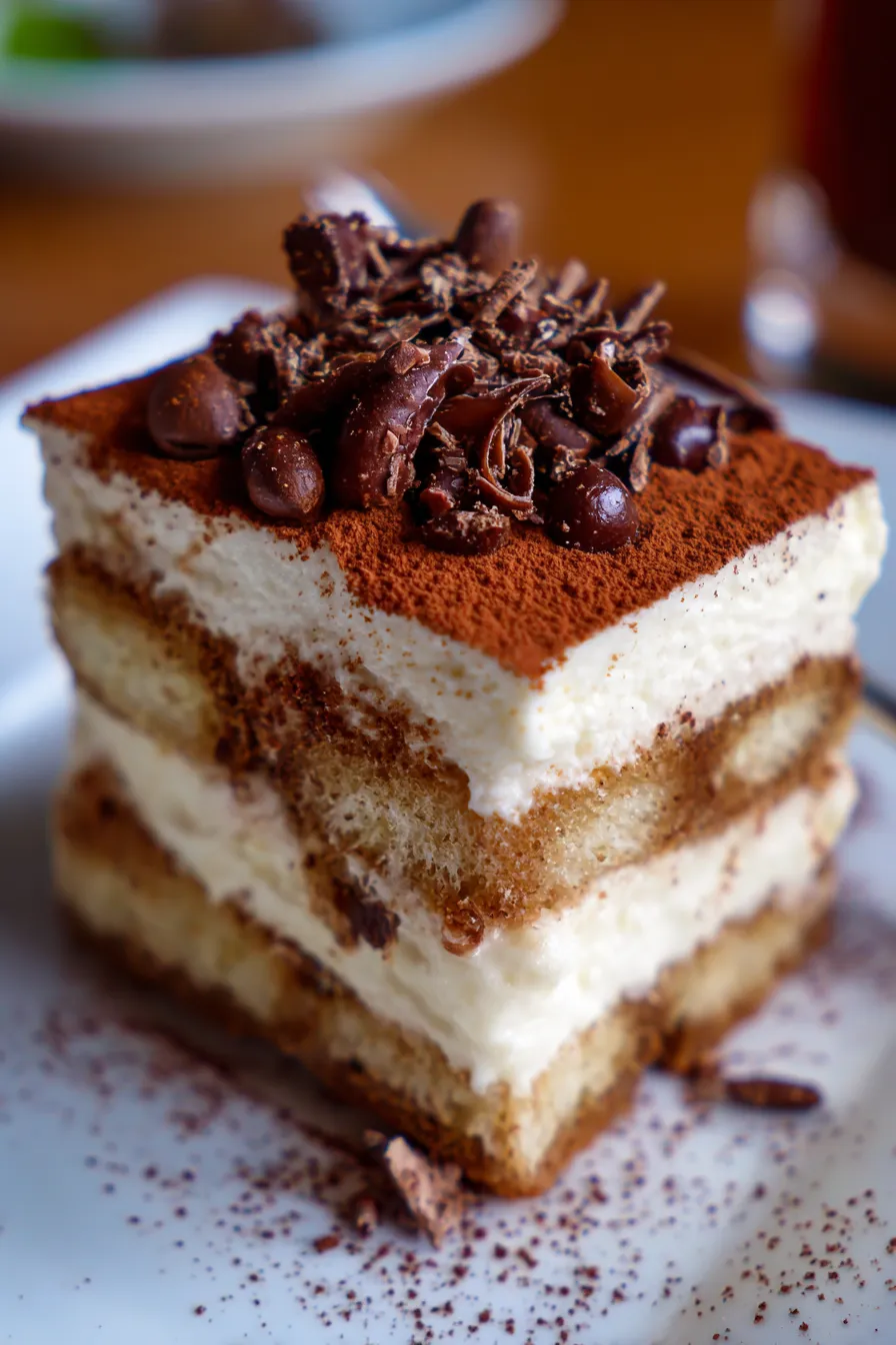 Mocha Espresso Tiramisu-texture-closeup