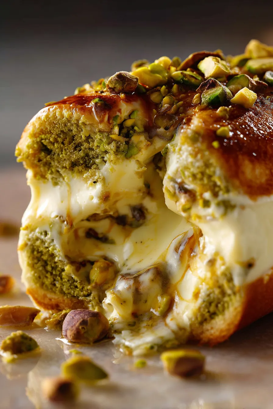 Pistachio Tiramisu in glass dish