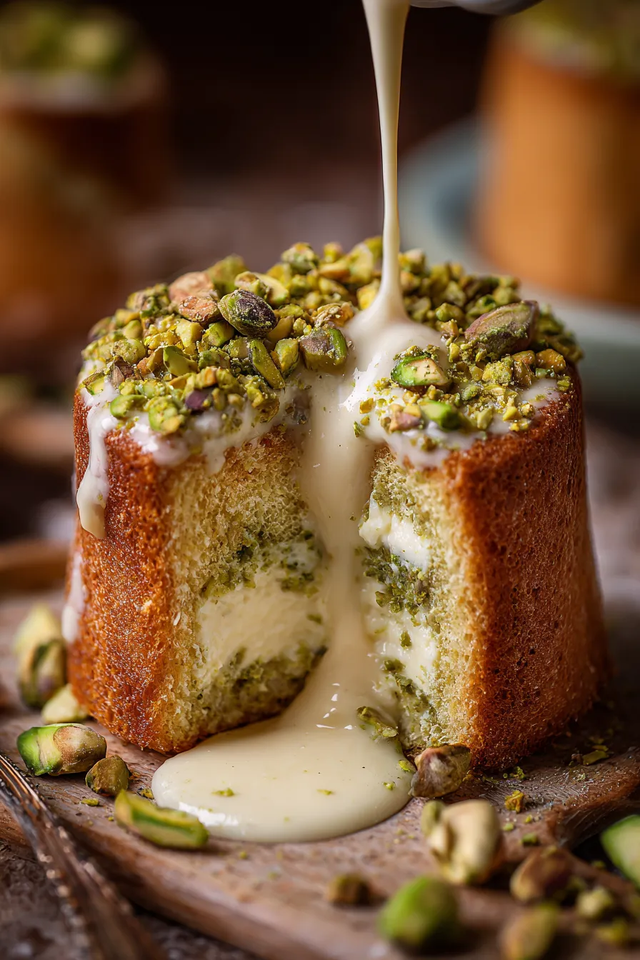 Pistachio Tiramisu serving dish