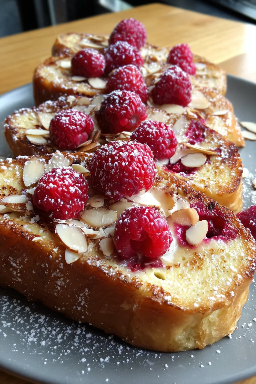 Raspberry Almond French Toast-ingredients-mise en place