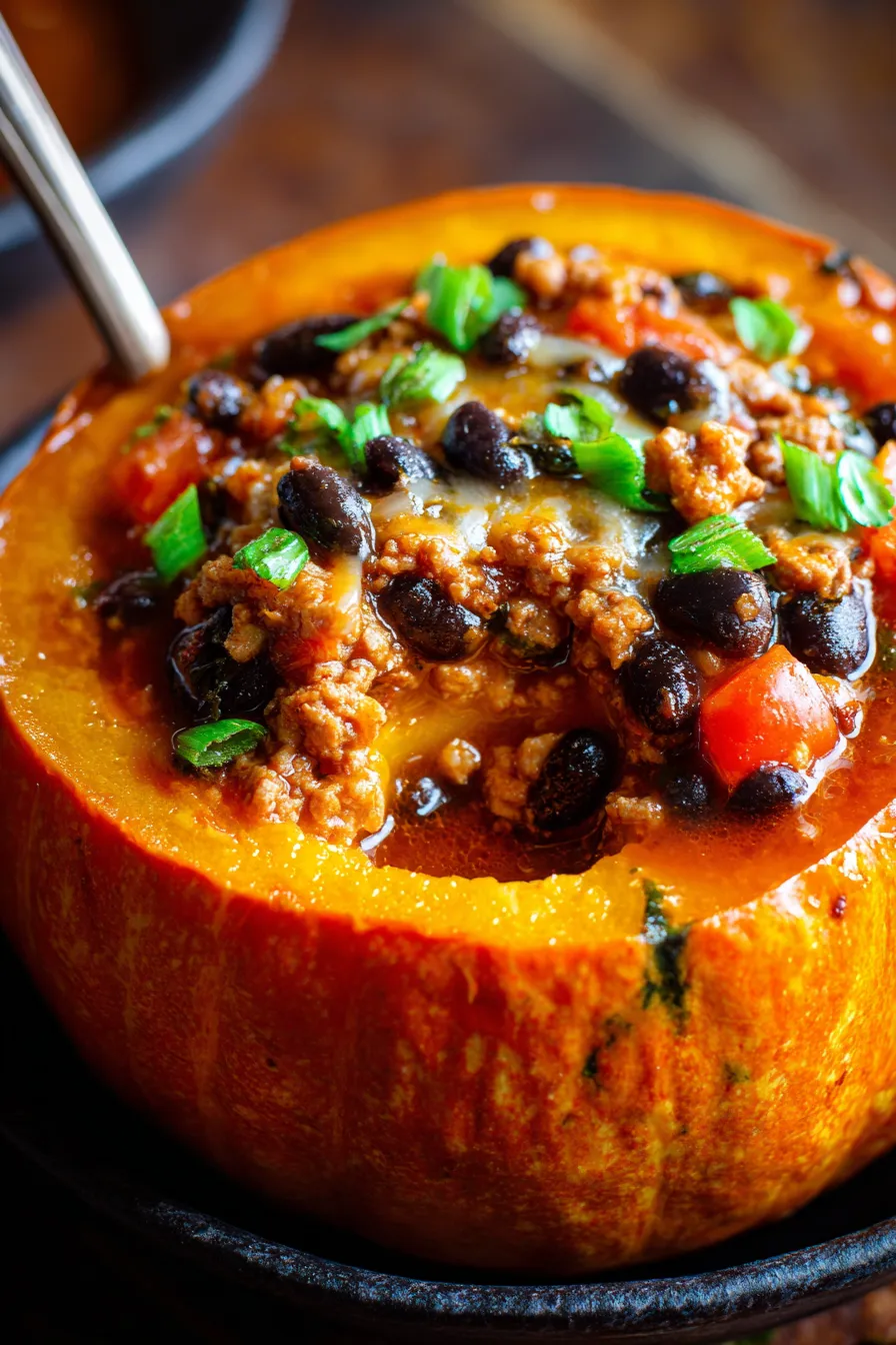 scooping turkey chili texture