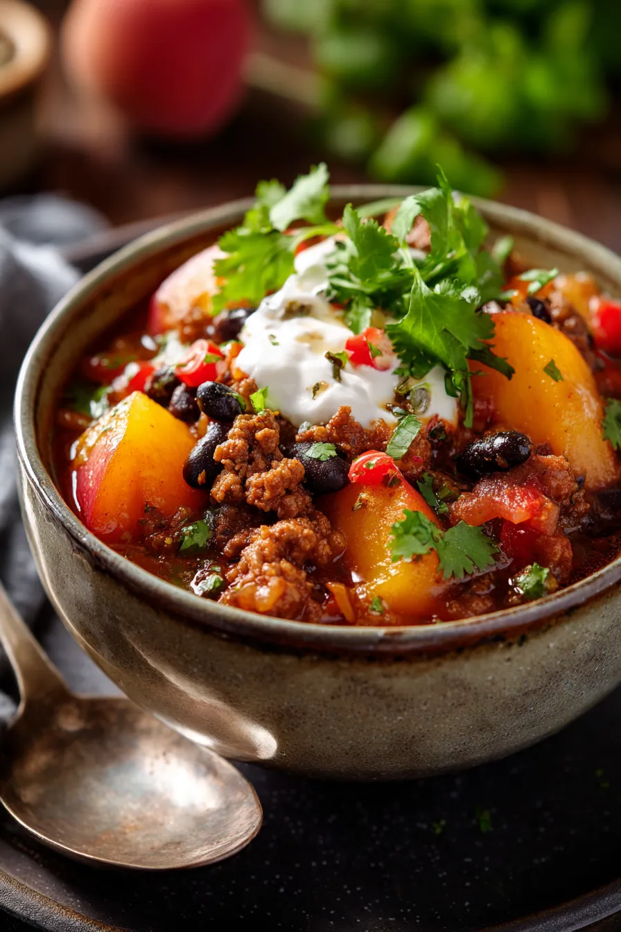 Spicy Peach Salsa Chili-ingredients-prep