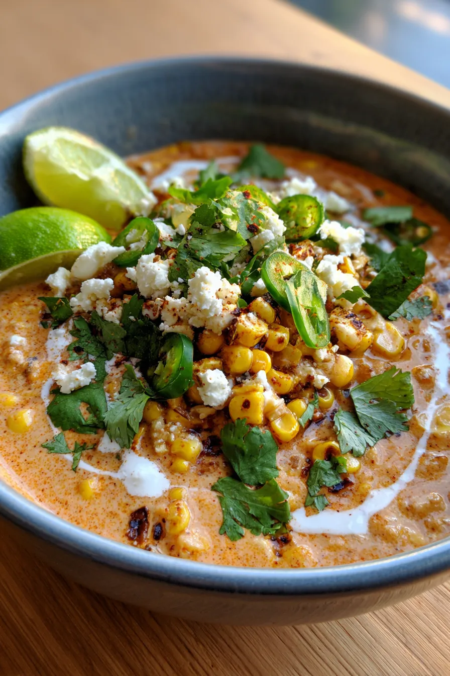 Street Corn Chili (Elote Style)-ingredients-arrangement