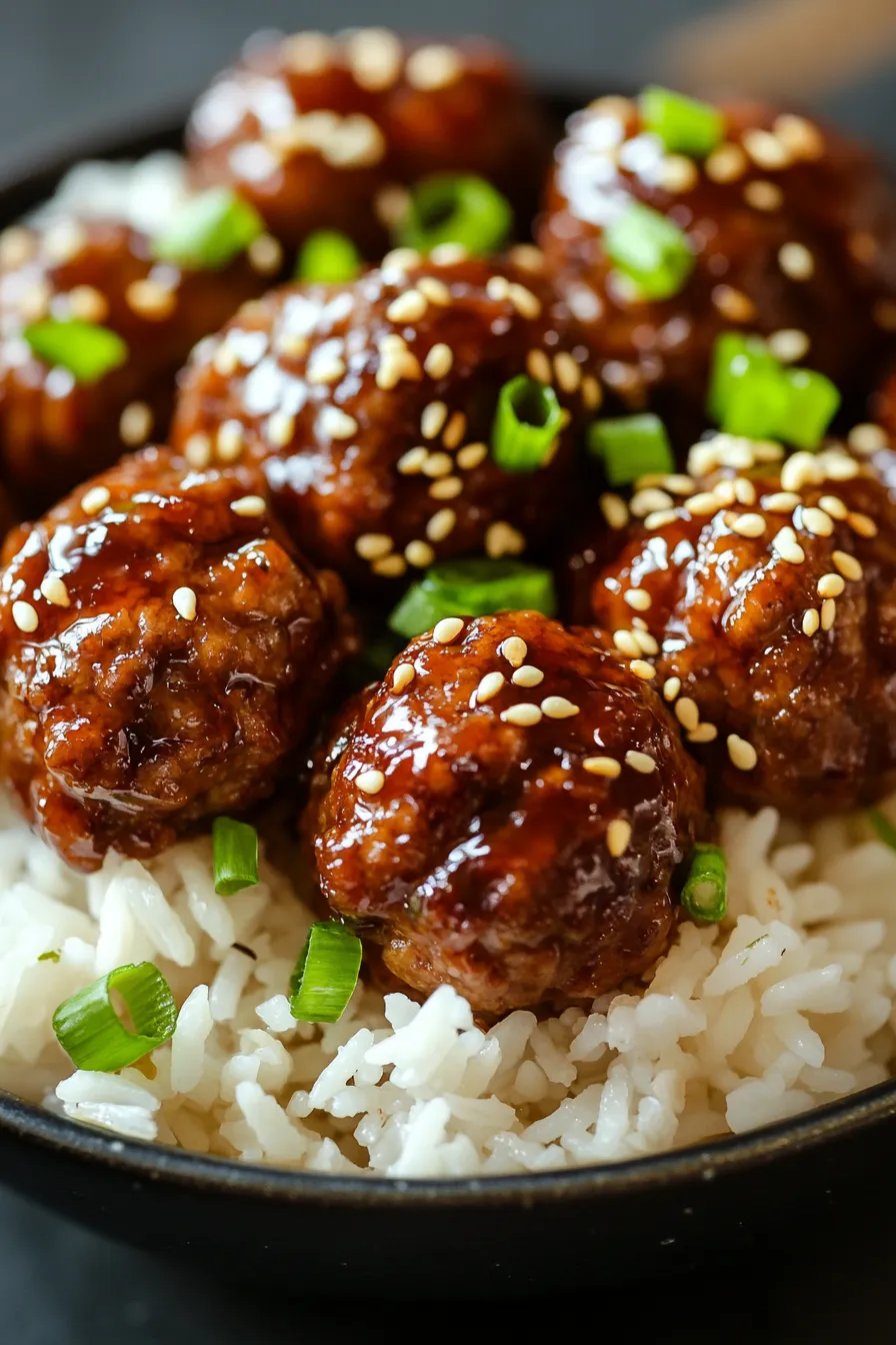 Teriyaki Meatballs-ingredients-prep