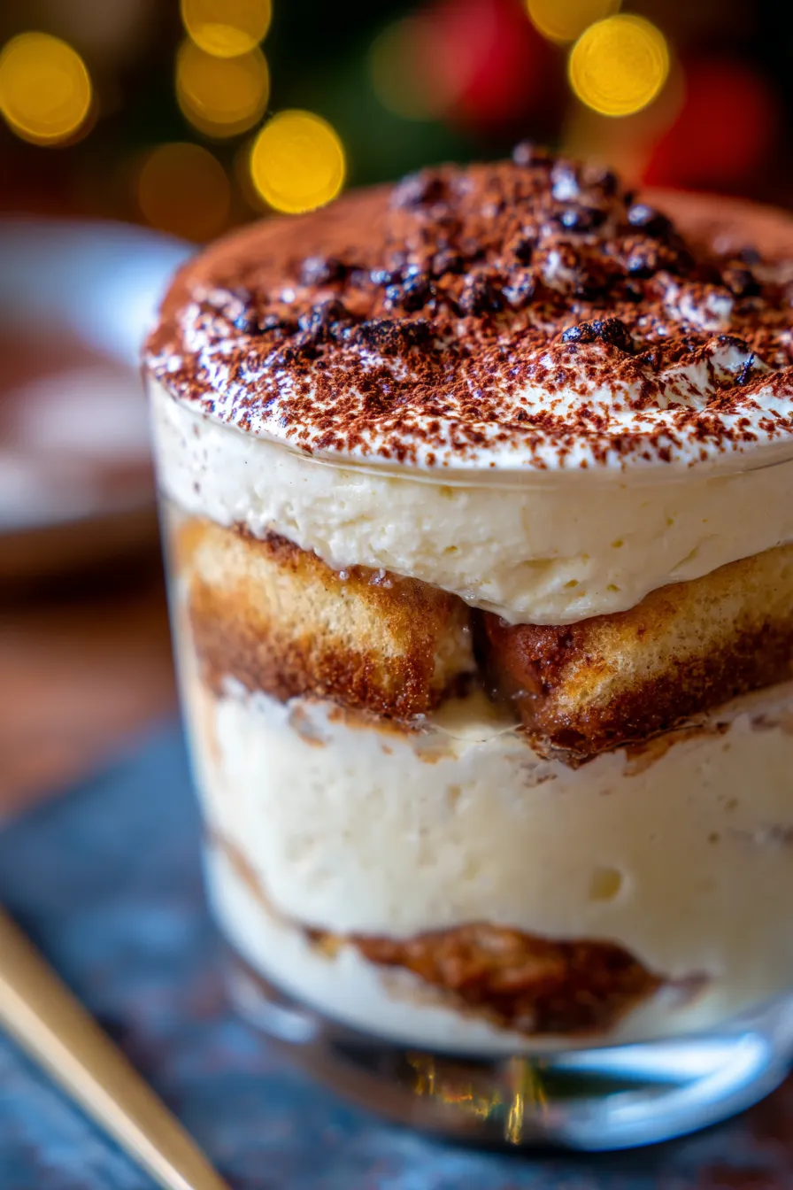 Tiramisu Trifle in a Glass-creamy-texture