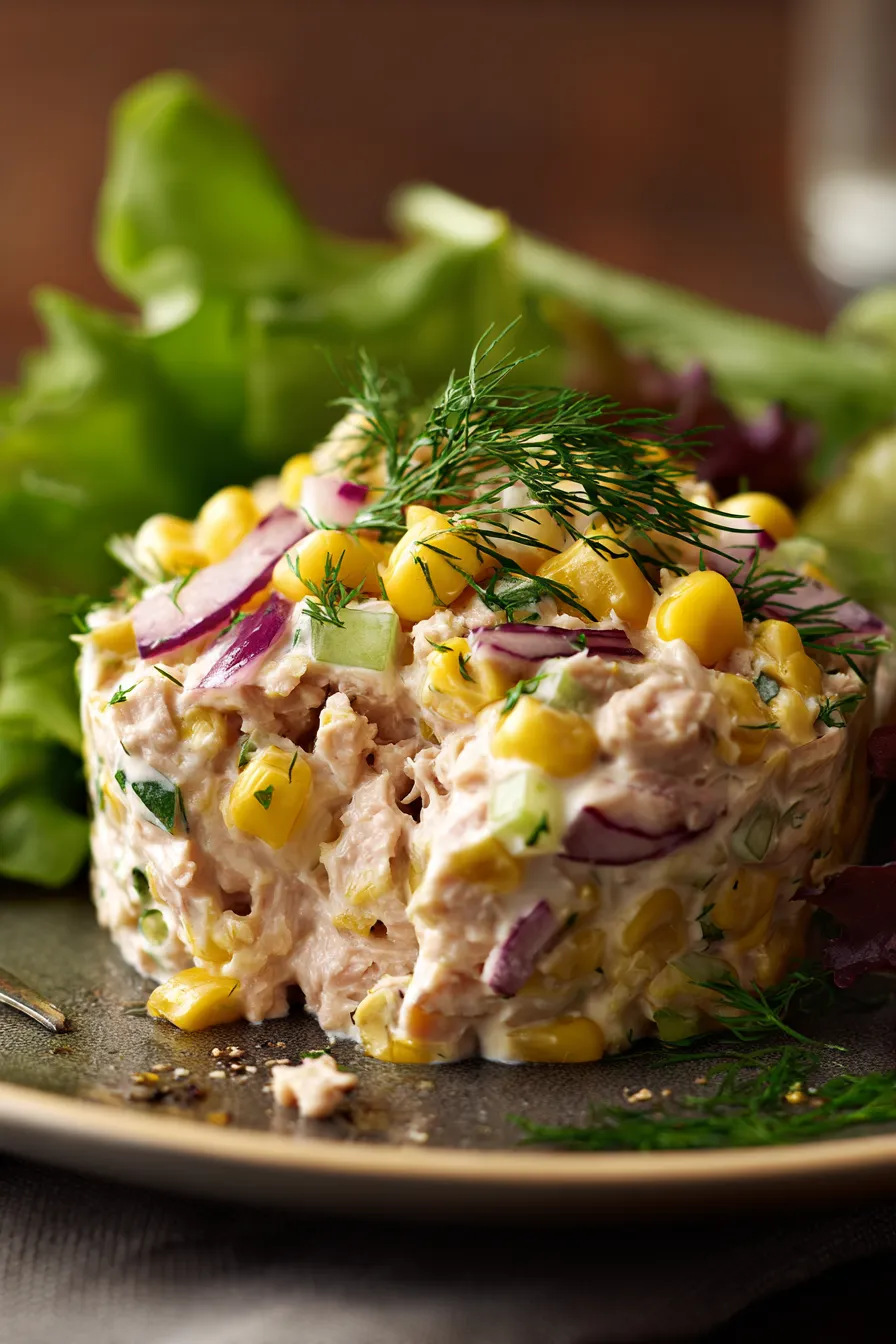 Tuna Salad close-up texture