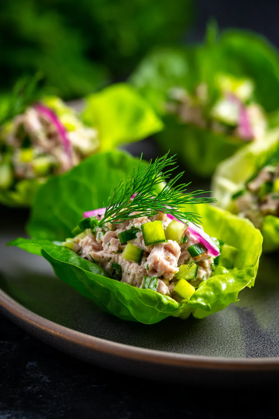Tuna Salad Lettuce Wraps-ingredients-fresh
