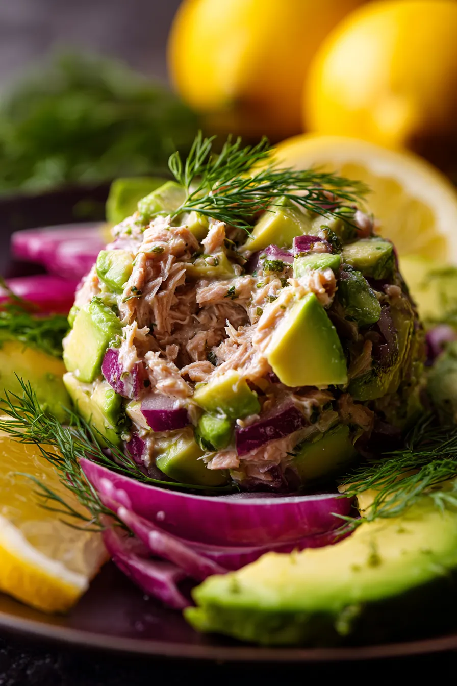 tuna salad sandwich closeup