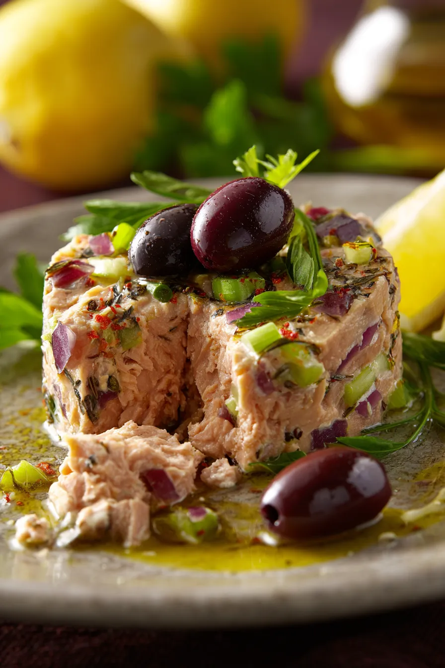 tuna salad served on pita bread