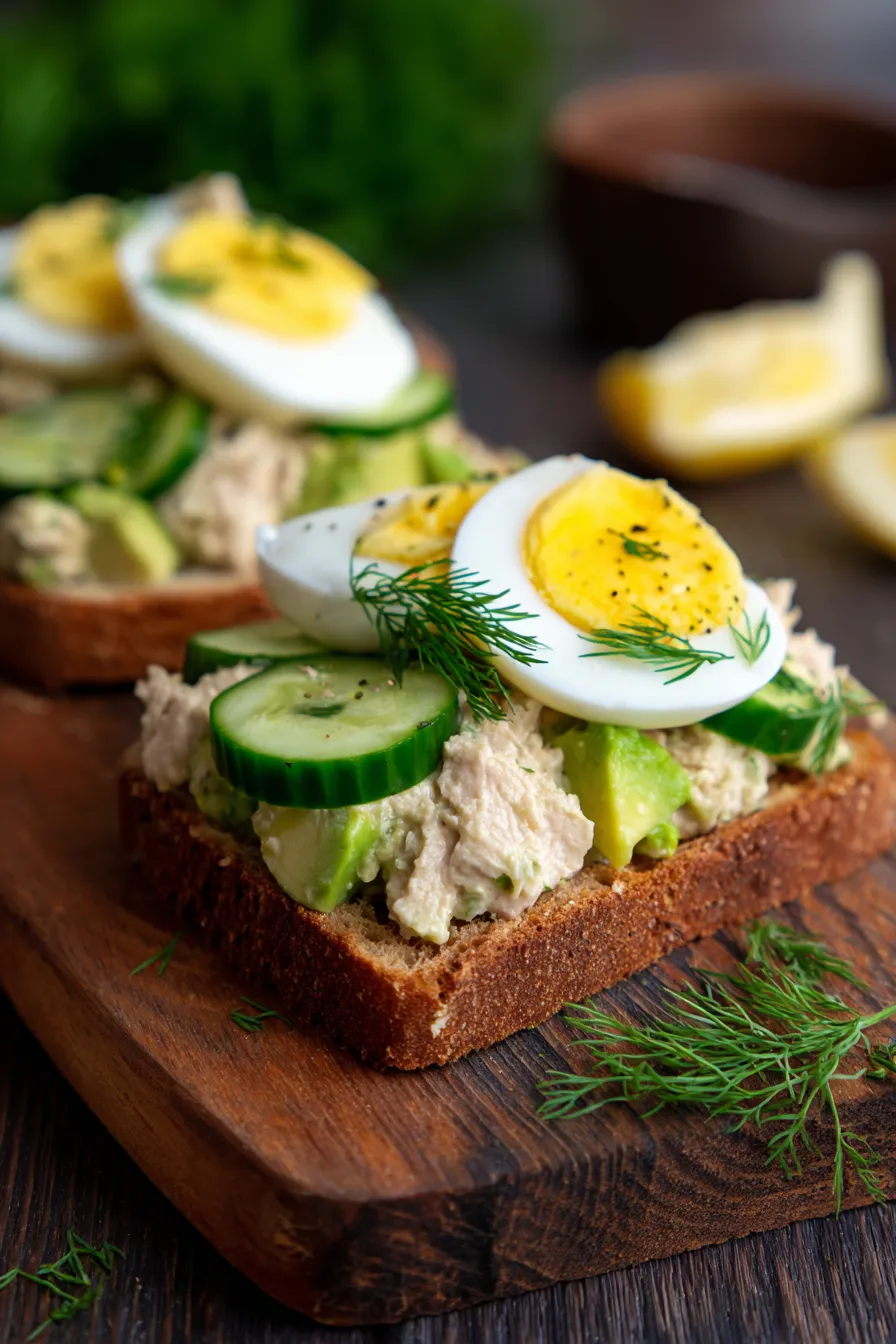 Tuna Salad with Avocado & Egg-healthy-meal