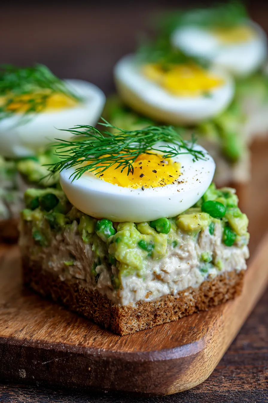 Tuna Salad with Avocado & Egg-ingredients-overhead