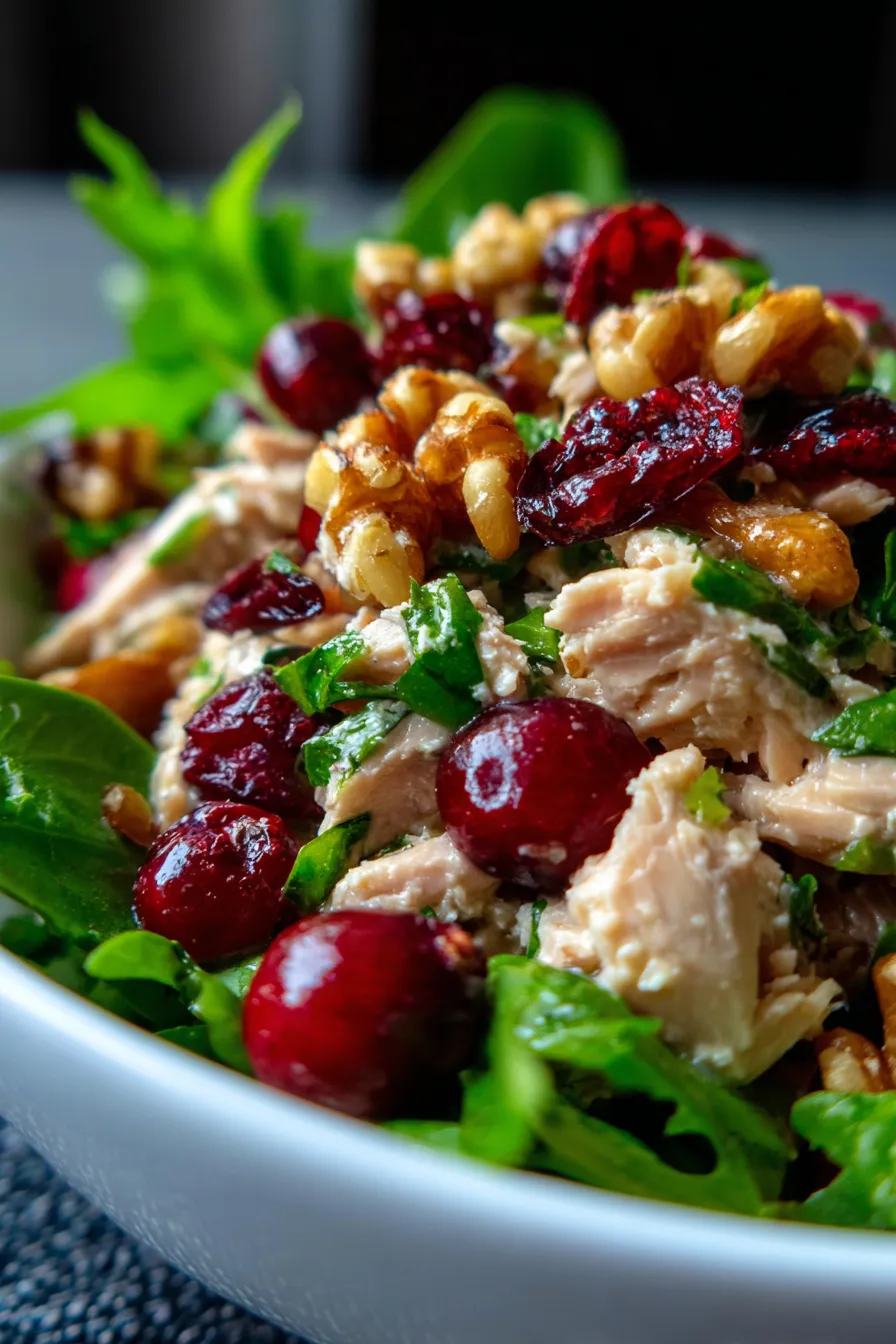 Tuna Salad with Cranberries & Walnuts-texture-creamy