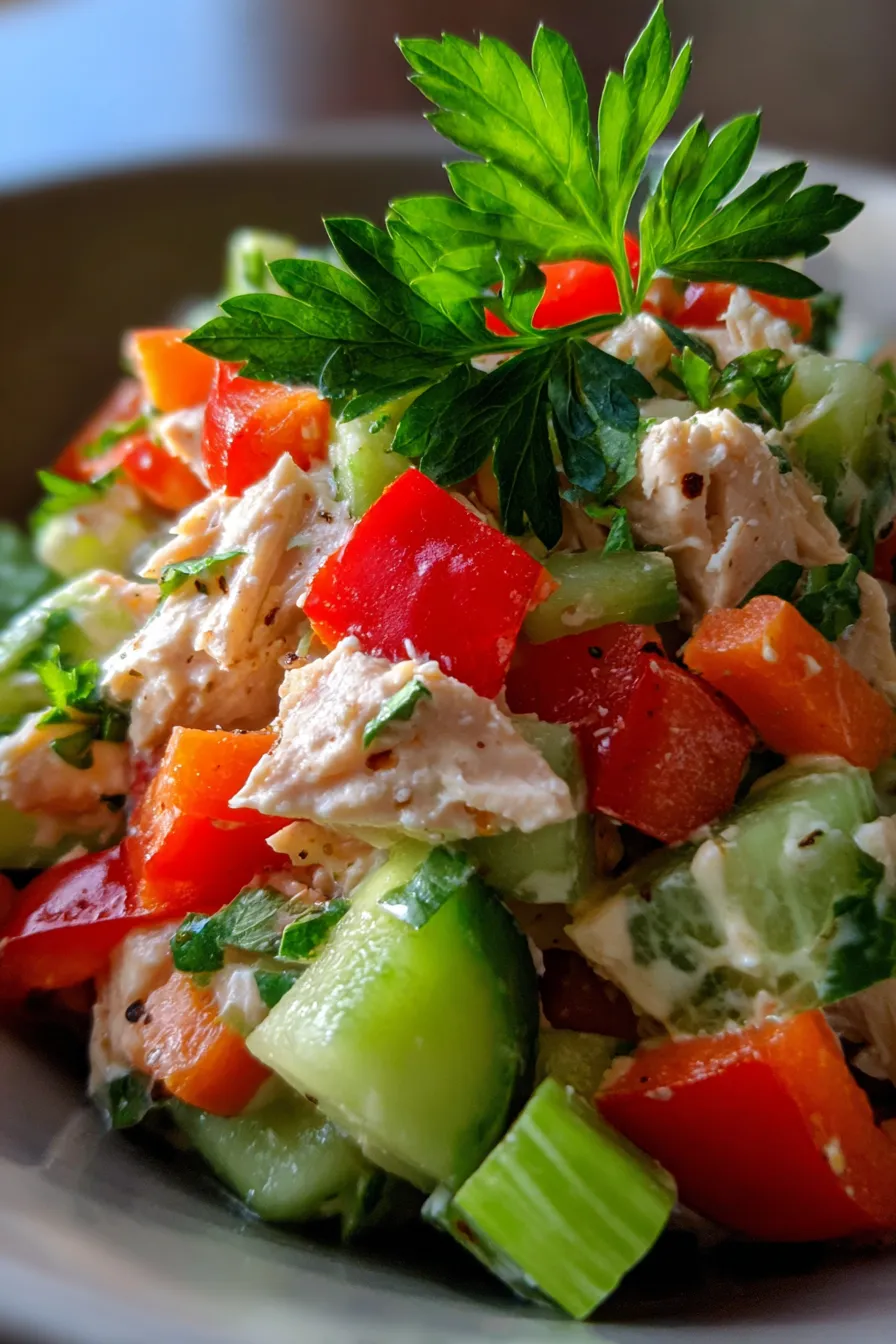 Tuna Salad with Roasted Red Peppers-ingredients-spread