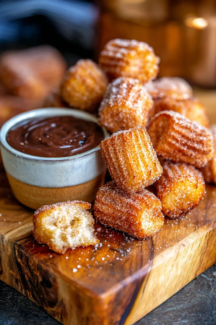 Air Fryer Churro Bites (Crispy & Fluffy)-dipping-sauce